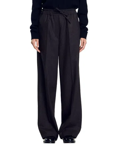 Sandro Pant In 751-marron Fonce