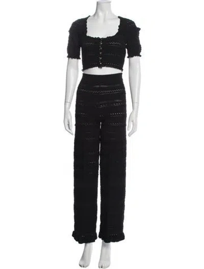 Pre-owned Sandro Pant Set In Black
