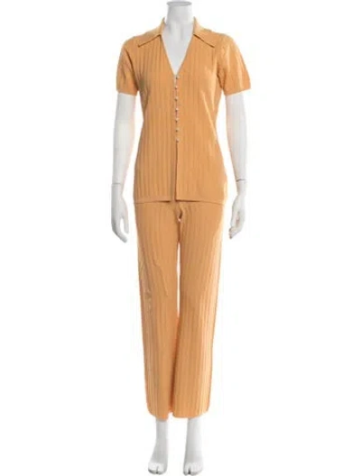 Pre-owned Sandro Pant Set In Orange