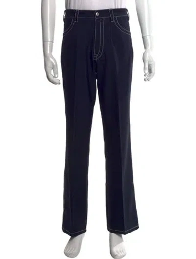 Pre-owned Sandro Pants In Blue