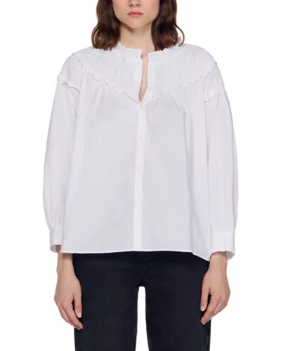Sandro Papilles Shirt In White