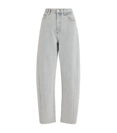 Sandro Paris Barrel Jeans In Blue