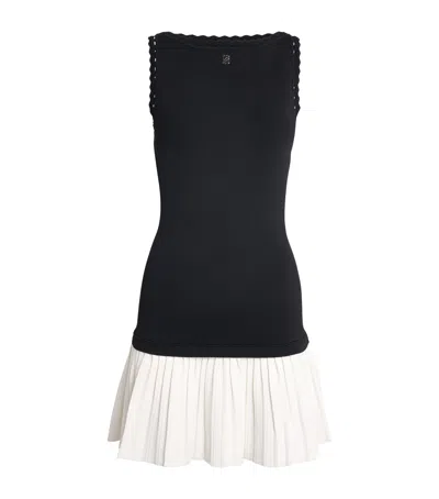 Sandro Paris Boat-neck Mini Dress In Black