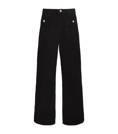 Sandro Paris Cotton Corduroy Trousers In Red