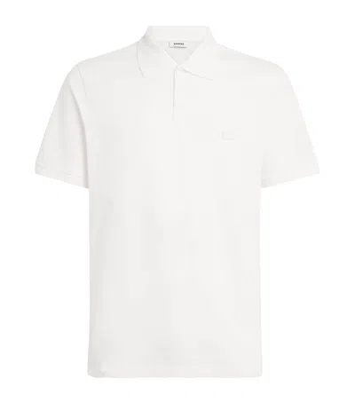 Sandro Paris Cotton Logo Polo Shirt In White