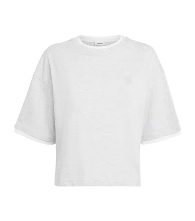 Sandro Paris Cotton Logo T-shirt In Black