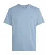 Sandro Paris Cotton Logo-patch T-shirt In Blue