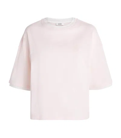 Sandro Paris Embellished Tie Detail Top In Pink