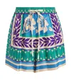 Sandro Paris Floral Drawstring Shorts In Multi