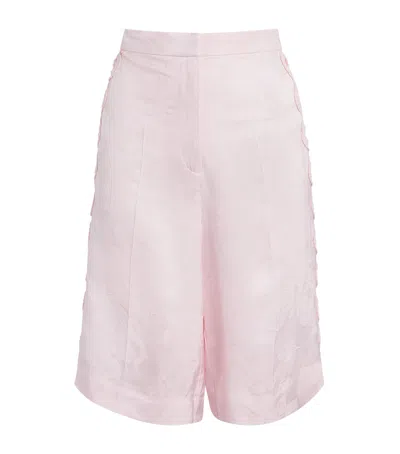Sandro Paris Floral Jacquard Bermuda Shorts In Multi