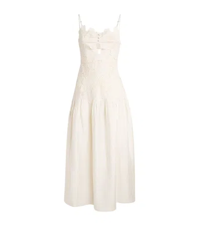 Sandro Paris Guipure-lace Sleeveless Midi Dress
