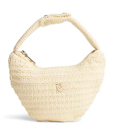 Sandro Paris Mini Crochet Top-handle Bag