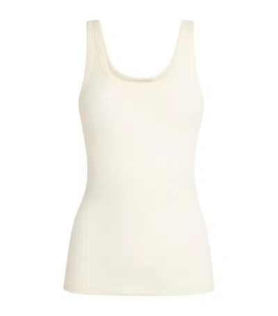 Sandro Paris Ribbed Tank Top In Neutral