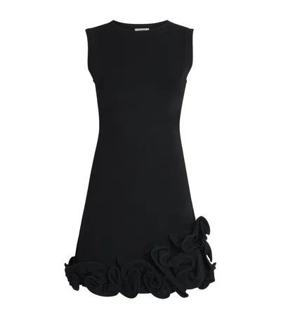 Sandro Paris Ruffle Hem Mini Dress In Black