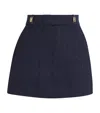 Sandro Paris Sequinned Mini Skort In Blue