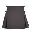 Sandro Paris Side-bow Pleated Mini Skirt In Multi