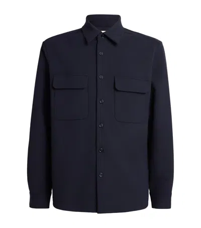 Sandro Paris Straight-fit Shirt In Blue
