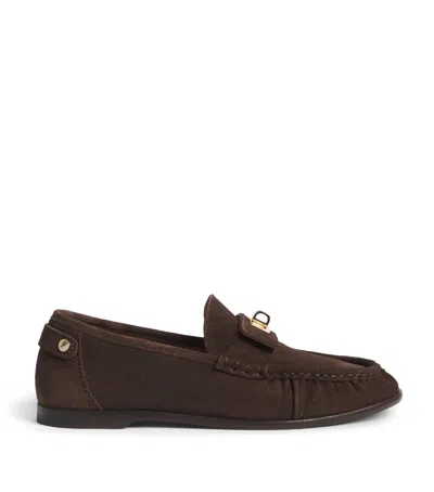 Sandro Paris Suede Loafers In Brown