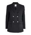 Sandro Paris Virgin Wool Blazer In Black