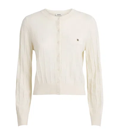Sandro Paris Wool Cardigan In Neutral