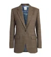 Sandro Paris Wool Check Blazer In Brown