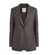 Sandro Paris Wool Single-breasted Blazer In White