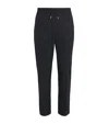 Sandro Paris Wool-blend Drawstring Trousers In Blue