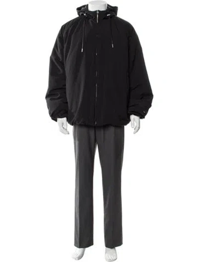 Pre-owned Sandro Parka In Black