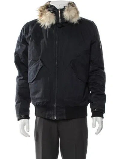 Pre-owned Sandro Parka In Blue
