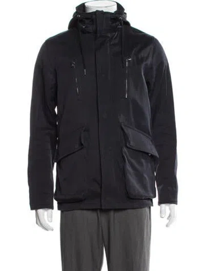 Pre-owned Sandro Parka In Blue