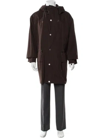 Pre-owned Sandro Parka In Brown
