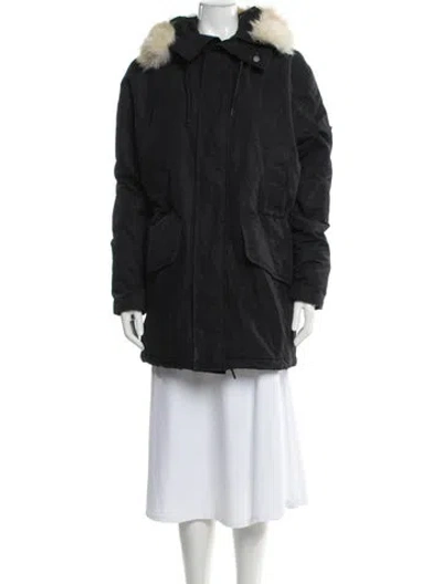 Pre-owned Sandro Parka In Gray