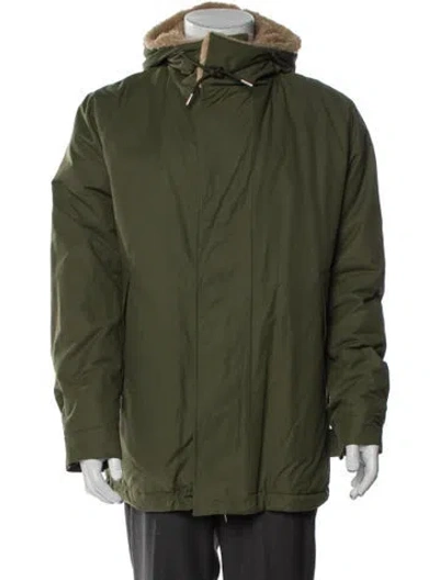 Pre-owned Sandro Parka In Green