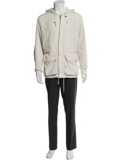 Pre-owned Sandro Parka In Neutral