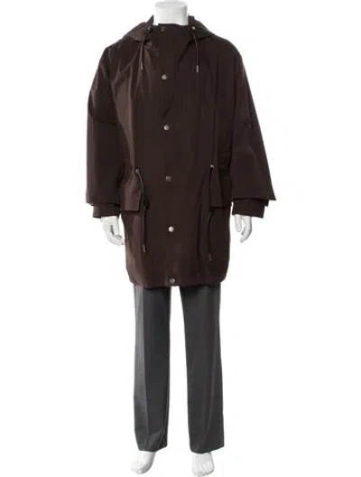 Pre-owned Sandro Parka W/ Tags In Brown
