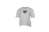 Sandro Patched T-shirt In White Cotton In White