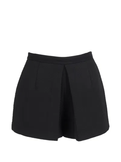Pre-owned Sandro Patterned A-line Skorts In Black