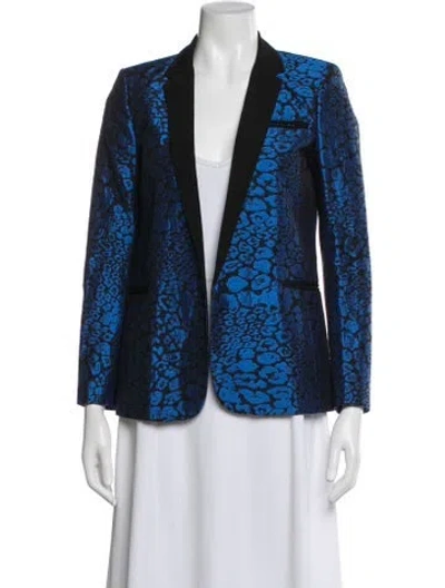 Pre-owned Sandro Patterned Blazer In Multi