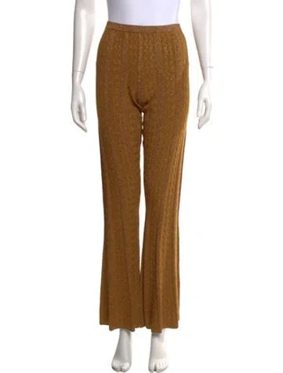 Pre-owned Sandro Patterned Flared Pants W/ Tags
