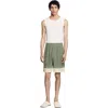 Sandro Patterned Floaty Bermuda Shorts In Super Green