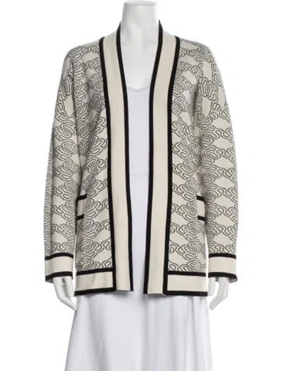 Pre-owned Sandro Patterned Jacket In Black/neutrals