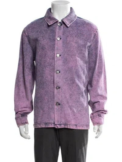 Pre-owned Sandro Patterned Jacket In Pink