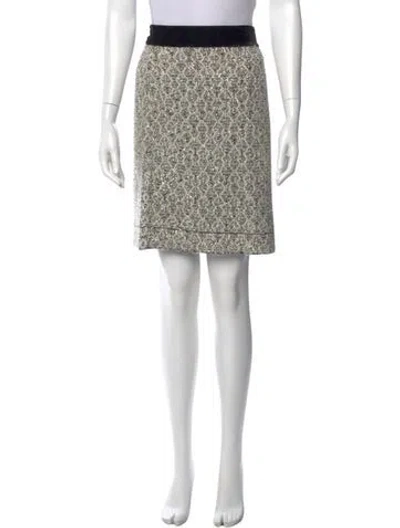 Pre-owned Sandro Patterned Knee-length Skirt W/ Tags In Neutral