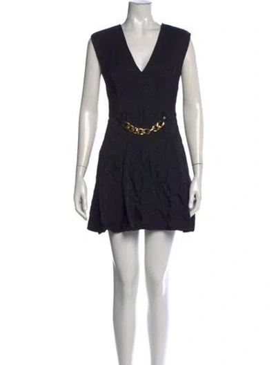 Pre-owned Sandro Patterned Mini Dress In Multi