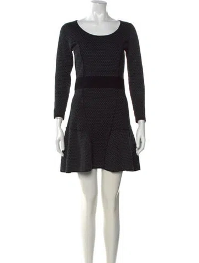 Pre-owned Sandro Patterned Mini Dress In Multi