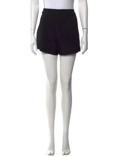 Pre-owned Sandro Patterned Mini Shorts In Black
