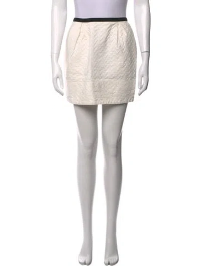 Pre-owned Sandro Patterned Mini Skirt In Black/neutrals