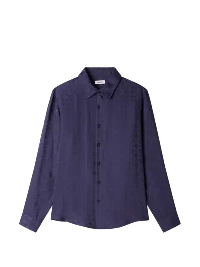 Sandro 패턴 셔츠 In Blue