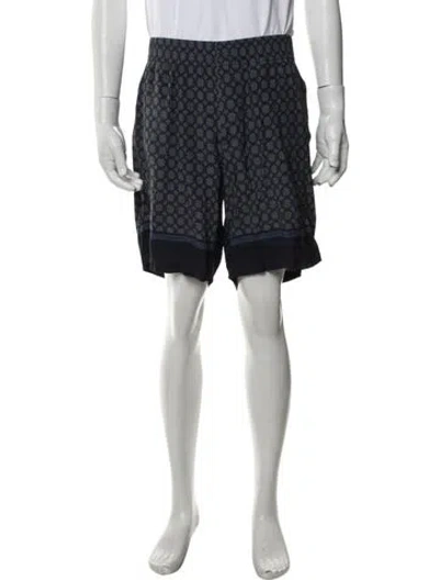 Pre-owned Sandro Patterned Shorts In White