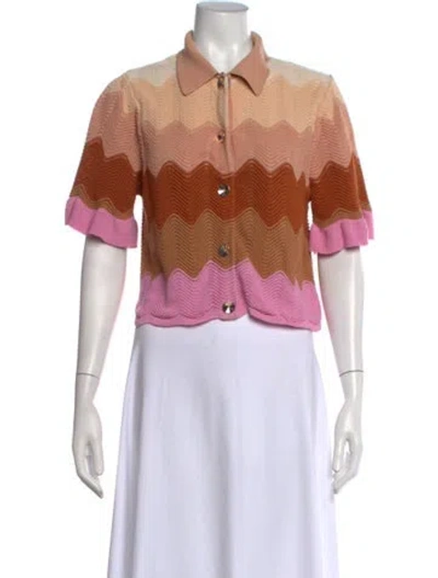 Pre-owned Sandro Patterned Sweater In Neutrals